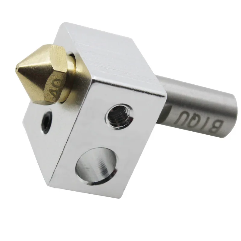 

MK10 extrusion hotend assembly kit M7 nozzle aluminum block 0.4mm brass nozzle