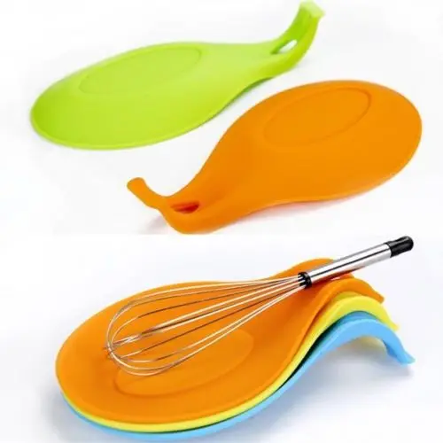 Newest Arrivals faroot Novelty Candy Color Kitchen Tools Heat Resistant Silicone Put A Spoon Mat | Дом и сад