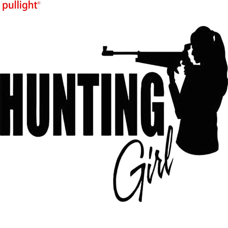 

16CM*12.5CM Hunting Girl Female Deer Bow Gun Whitetail Car Vinyl Sticker Car Stylings And Motorcycle SUVs Car Window Decals