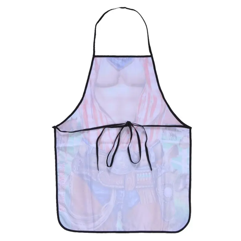 3D Забавный мужской вечерний новый сексуальный кухонный домашний фартук для
