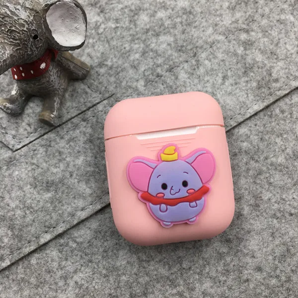 4 Мультяшный Мягкий силиконовый чехол для Airpods, противоударный защитный чехол для наушников, водонепроницаемый чехол для iPhone 7 8, аксессуары для гарнитуры - Цвет: 4