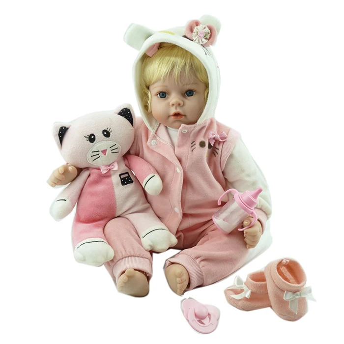 Кукла Bebes reborn для девочек мягкие силиконовые виниловые куклы новорожденных 22 &quot55