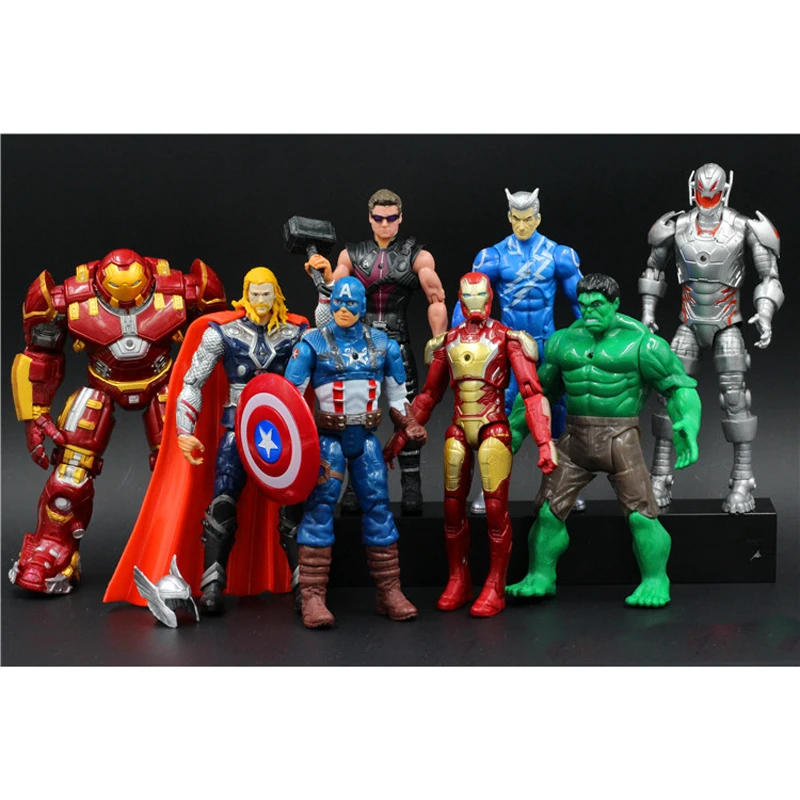 24 шт./компл. Hasbro Марвел Мститель фигурка игрушки Халк Капитан Америка Железный человек паук супер герой Модель Куклы Детский подарок