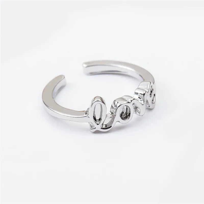 1 шт./лот модное кольцо с надписью Мир любовь для женщин оригинальное массивные