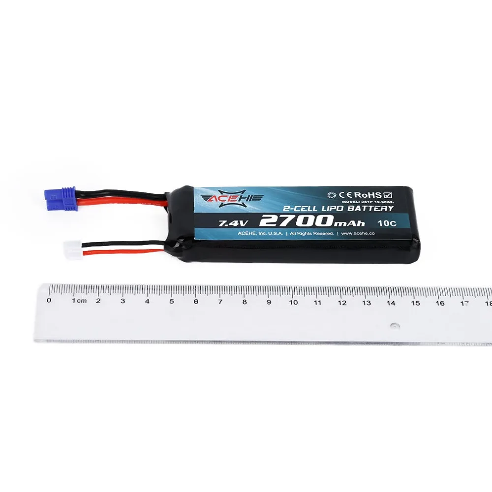 7 4 В 2700 мАч Lipo батарея для Hubsan H501C H501S X4 10C 20WH радиоуправляемого квадрокоптера дрона