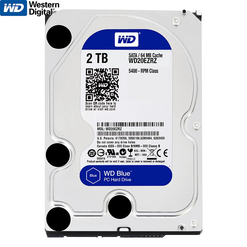Оригинальный внутренний жесткий диск Western Digital WD 2 ТБ HDD 3 5 дюйма для рабочего стола