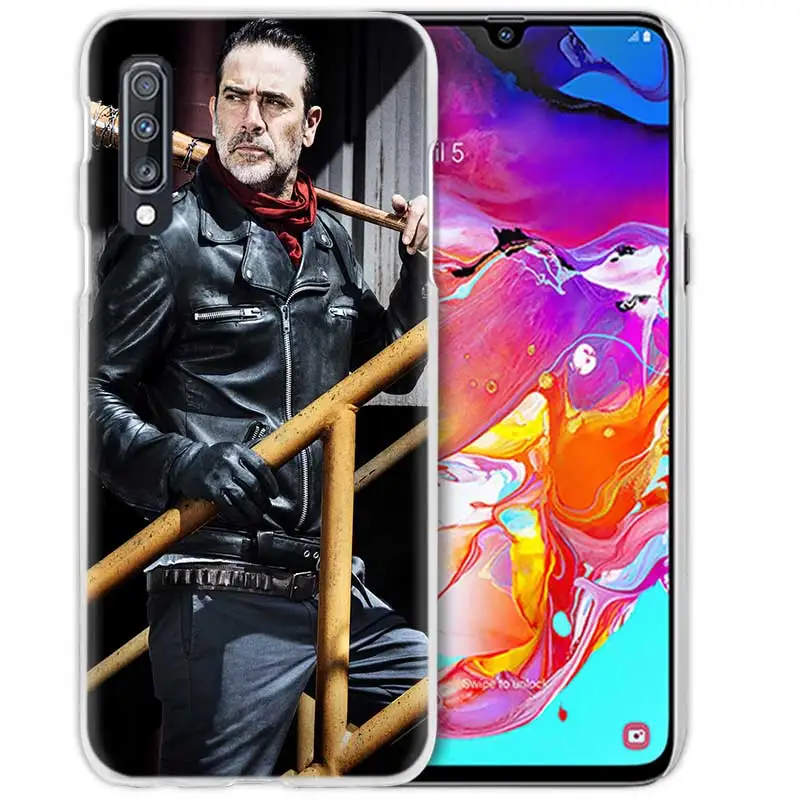 01 Negan с изображениями из сериала «Ходячие мертвецы» чехол для samsung Galaxy A50 A70 A80 A20e A60 A40 A30 A20 A10 A8 A6 плюс A9 A7 жесткий чехол для телефона из поликарбоната с Coque - Цвет: 01