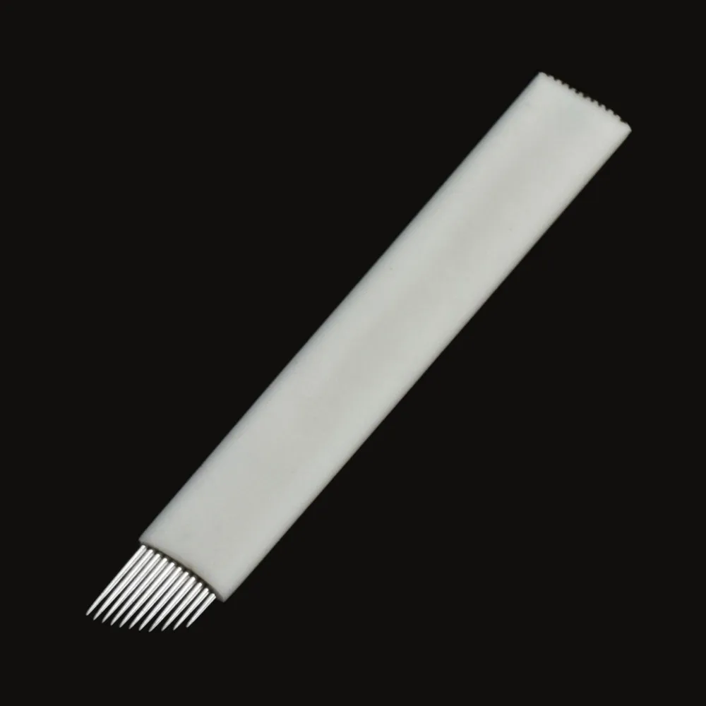 50 шт. 11 штифтов Micro Blading перманентные иглы для макияжа Agujas Para Microblading вышивка бровей