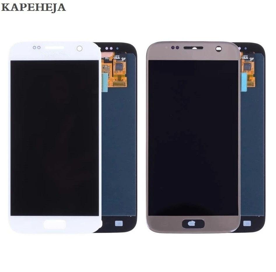 Супер AMOLED ЖК-дисплей для samsung Galaxy S7 G930 G930F ЖК-дисплей кодирующий преобразователь сенсорного экрана в сборе