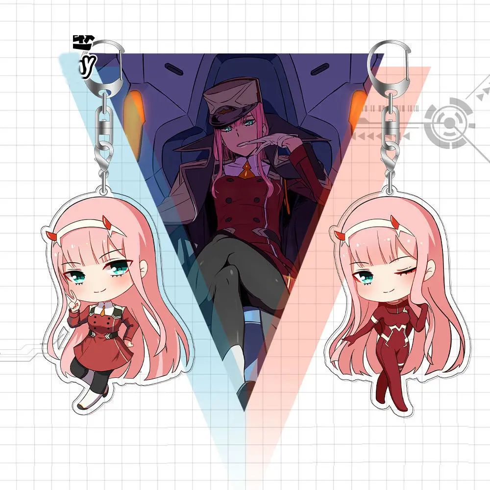 Милый акриловый брелок DARLING in the FRANXX DITF 02 для ключей телефон шарм косплей реквизит|