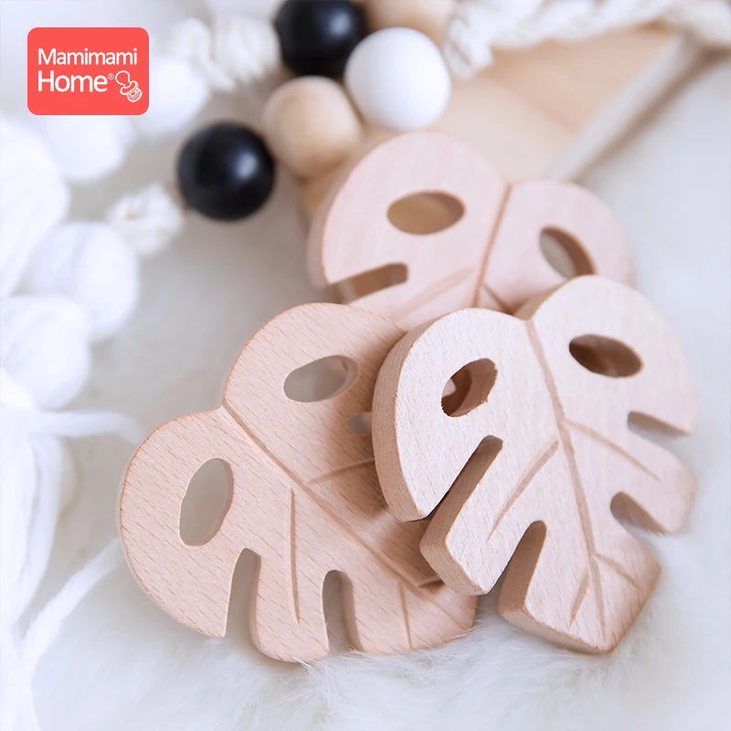 MAMIHOME новый продукт 5 шт./набор клен Форма деревянный Прорезыватель для зубов из