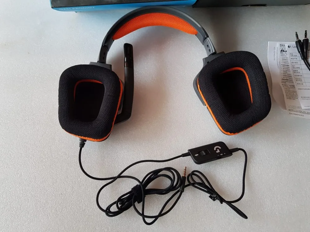 Бывшая в употреблении игровая стереогарнитура G231 logitech с шумоподавлением
