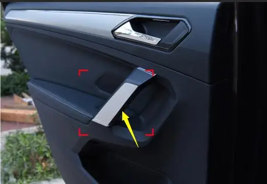 

Car Interior door handle column decoration sticker For vw tiguan L MK2 Europe version 2017 2018