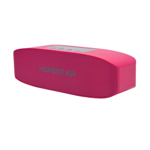 HOPESTAR H11 Bluetooth беспроводной динамик Hifi Саундбар двойной бас стерео Поддержка USB TF AUX FM с зарядным устройством для телефона - Цвет: Pink