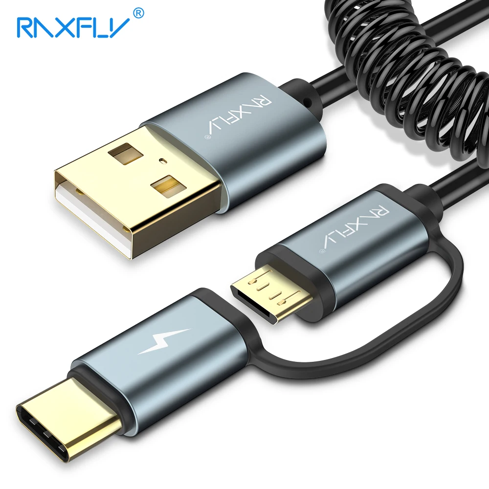 Кабель Micro USB RAXFLY для Redmi Note 5 Pro быстрой зарядки Type C Samsung Galaxy S9 шнур Oneplus 5t Nokia 8|Кабели