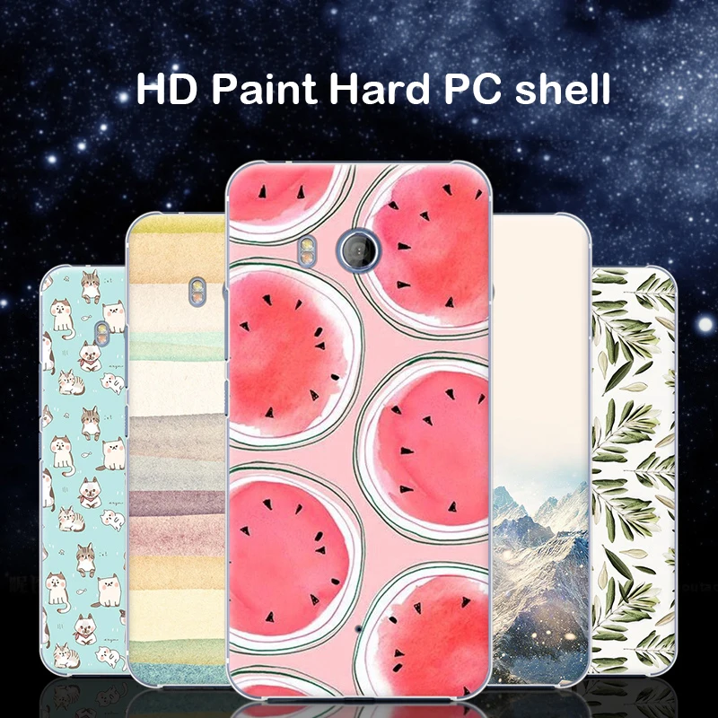 For HTC u11 case Purecolor Cute painted Hard PC shell back cover for U11 5.5inch free shipping |