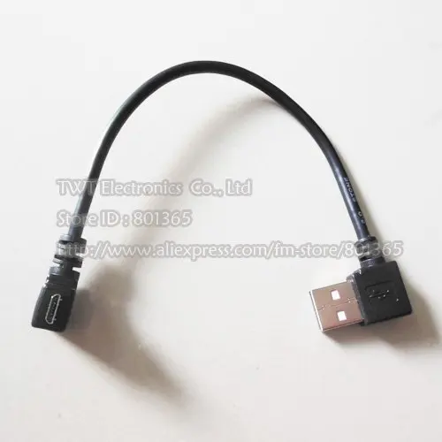 Кабель/шнур с разъемом USB 2 0 левый угол 90 градусов к прямоугольному микро