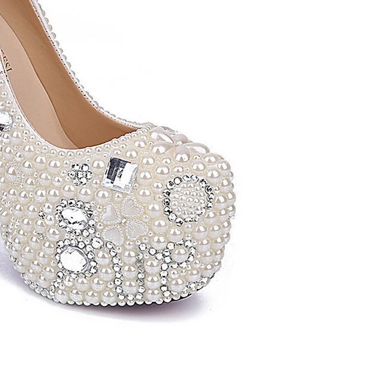 Обувь с украшением в виде кристаллов Новинка 2019 года Свадебная обувь для невесты