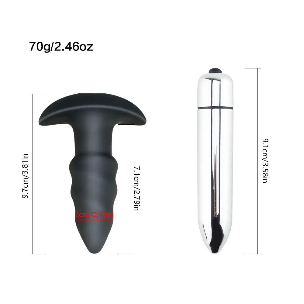 Взрослые 7 скоростей пуля Анальный вибратор секс игрушки для мужчин Анальная