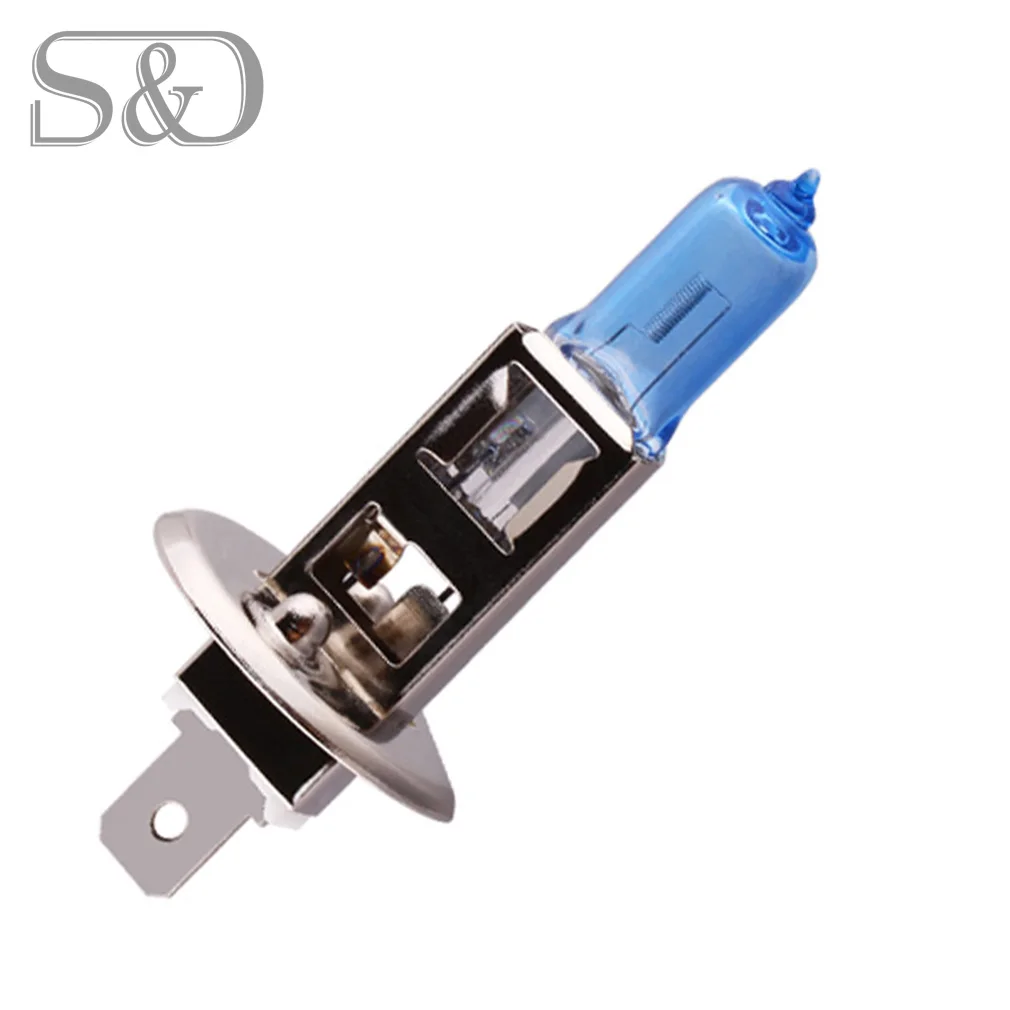 

H1 55W 12V Super Bright White Fog Lights Halogen Bulb High Power Car Headlight Lamp Car Light Source parking auto D020