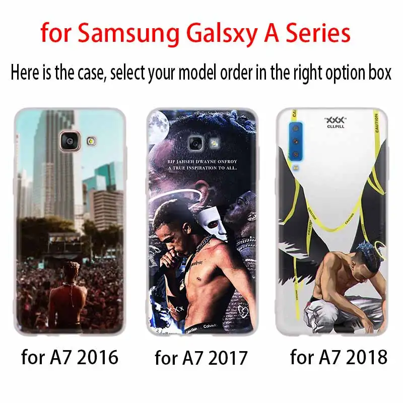Для Samsung чехол A72 A71 A70 A52 A51 A50S A50 A42 A32 A21S A20S A20 A30 A12 5G A8 A7 A6 плюс 2018 рэпер XXXTentacion