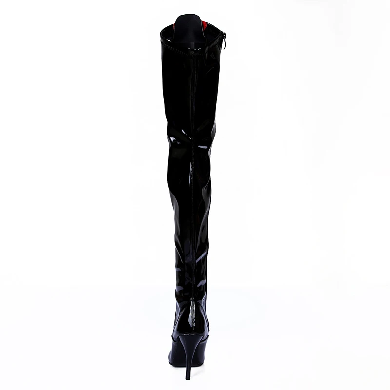 Prova perfetto High Heels Boots Women Night Club Glossy Leather Sexy Fashion Over the Knee Fenty Beauty Gothic Ladies | Обувь