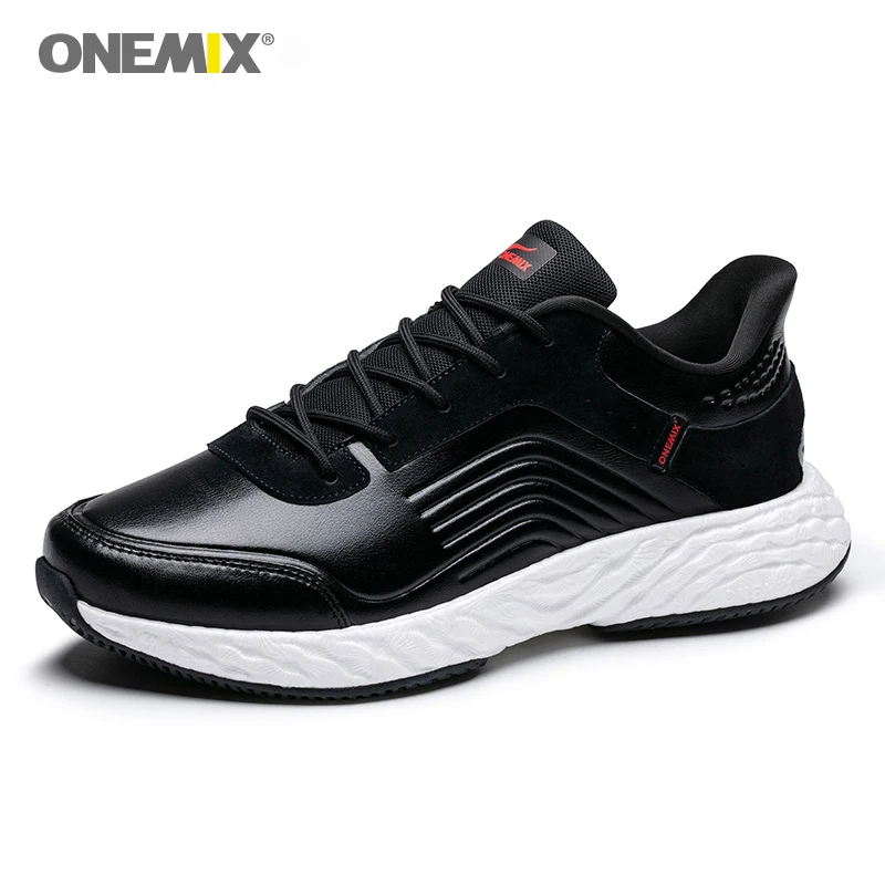Black Red 1361BM ONEMIX, мужские кроссовки для женщин, Макс хороший, Ретро стиль, для спортзала, спортивные кроссовки, черный цвет, Zapatillas, спортивная обувь, мужские уличные Прогулочные кроссовки - Цвет: Black Red 1361BM