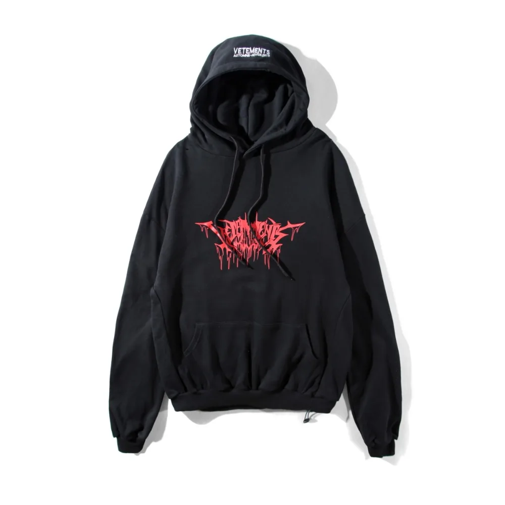 Vetements толстовки мужские хип-хоп скейтборд зима Канье Джастин Бибер Харадзюку