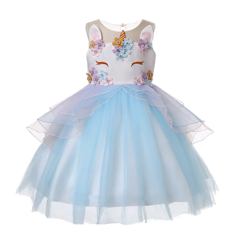Dresses for girls Party Dress Children Prom Ceremonies Gowns Birthday Princess 8 Years School performance D | Детская одежда и