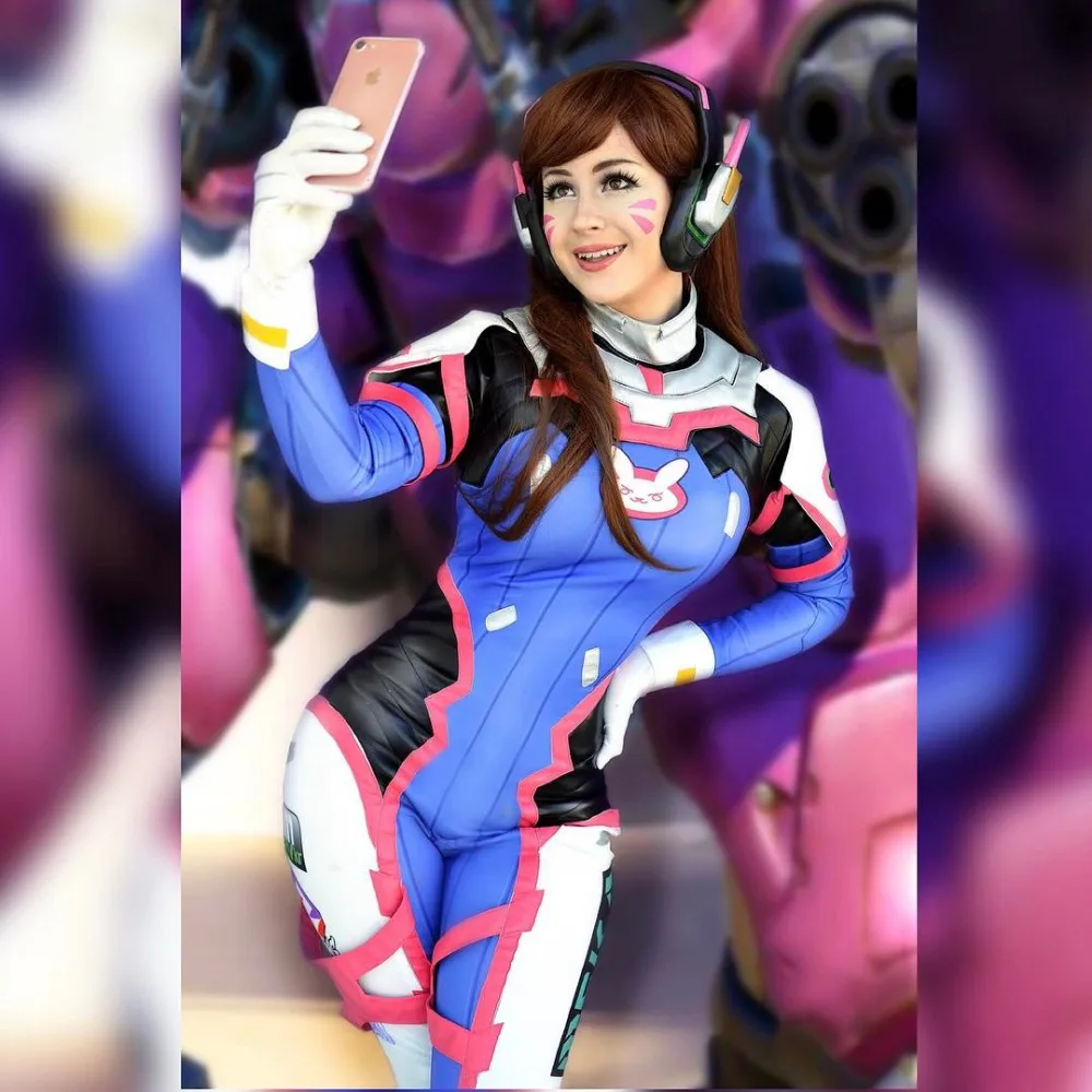 Наручные часы D.va сексуальный костюм лайкра спандекс боди Dva Hana Песня Косплей