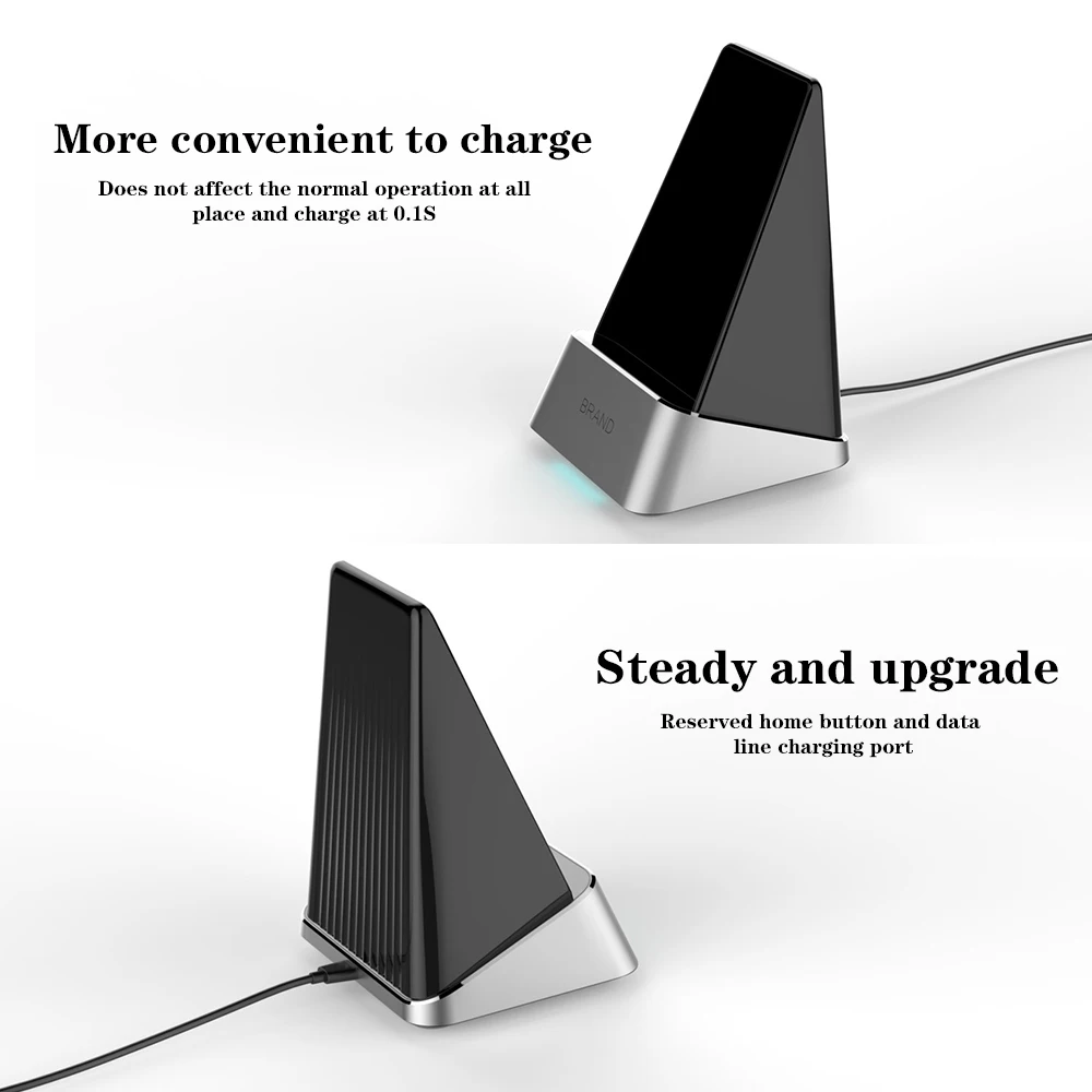 Беспроводное зарядное устройство Ascromy 15 Вт Qi для iPhone XS Max X 8 Plus Samsung s10 + S10 Quick Charge