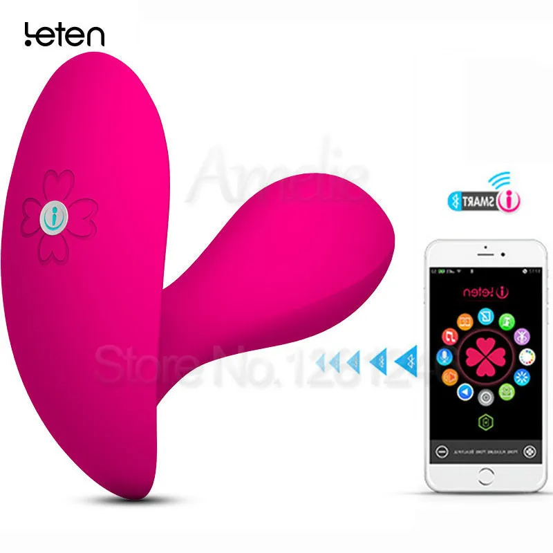 Leten Bluetooth APP ремешок на Вибрационный невидимый трусики Стимулятор клитора