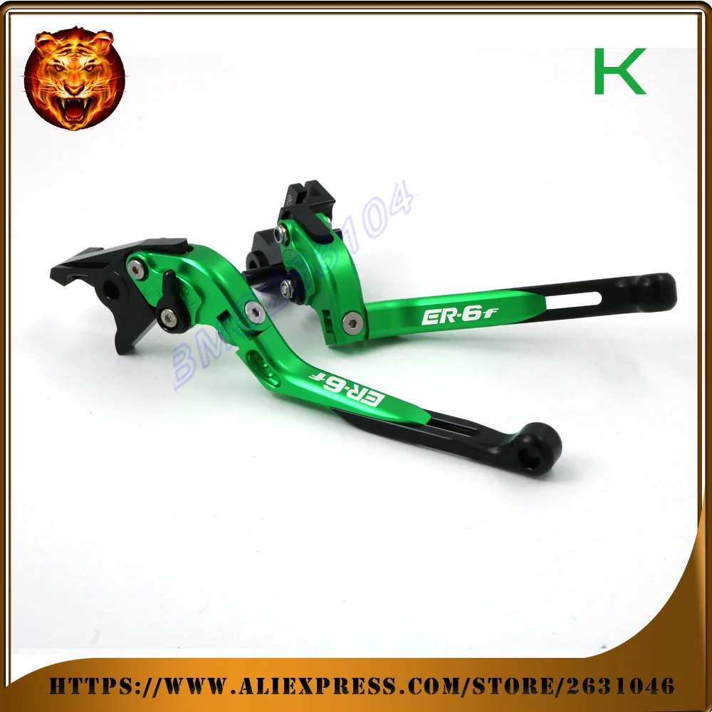 Для kawasaki ER 6f ER6f 2006 07 08 09 2014 2015 2016 с логотипом мотоцикла регулируемый складной