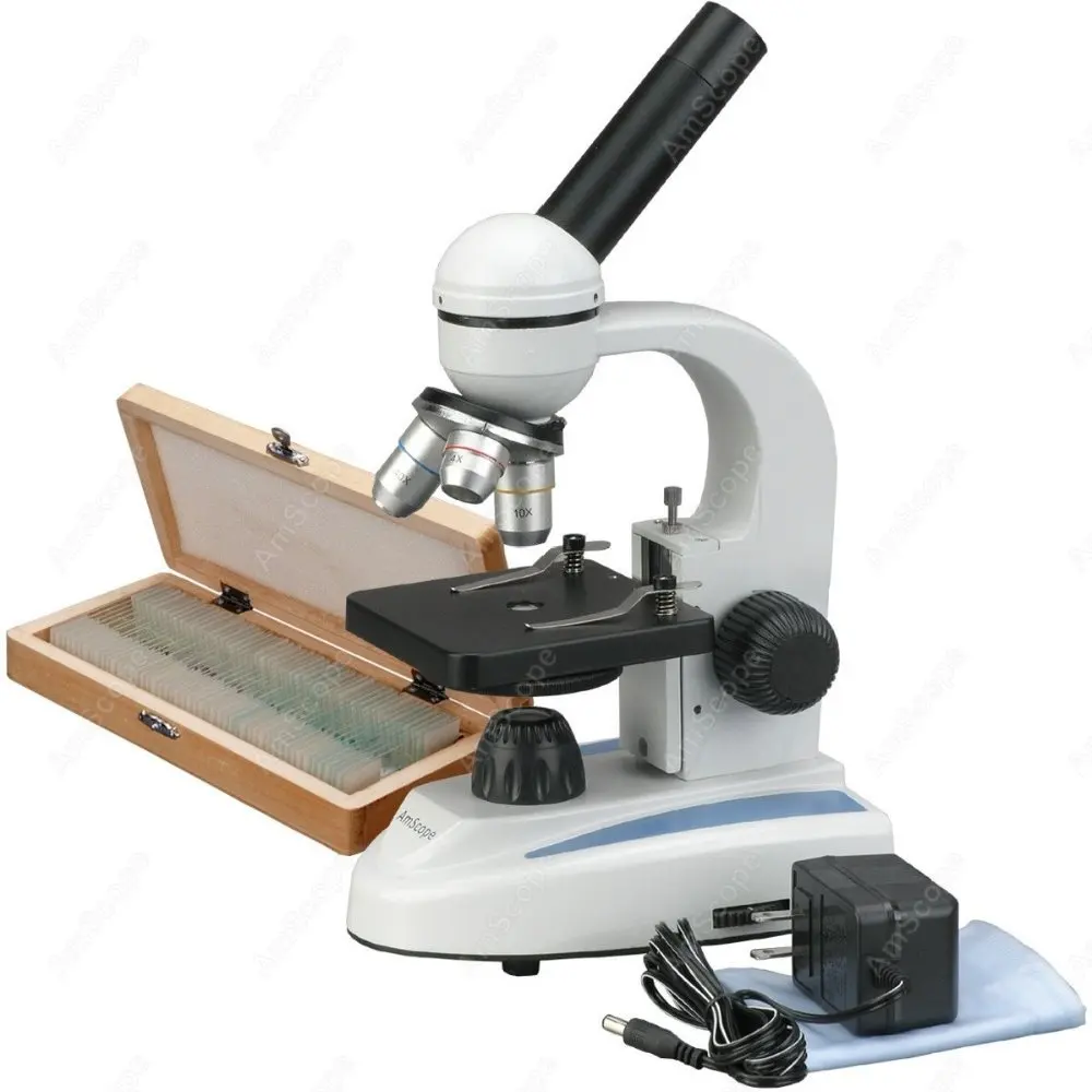 Студенческий составной Микроскоп товары AmScope 40X 1000X домашний школьный