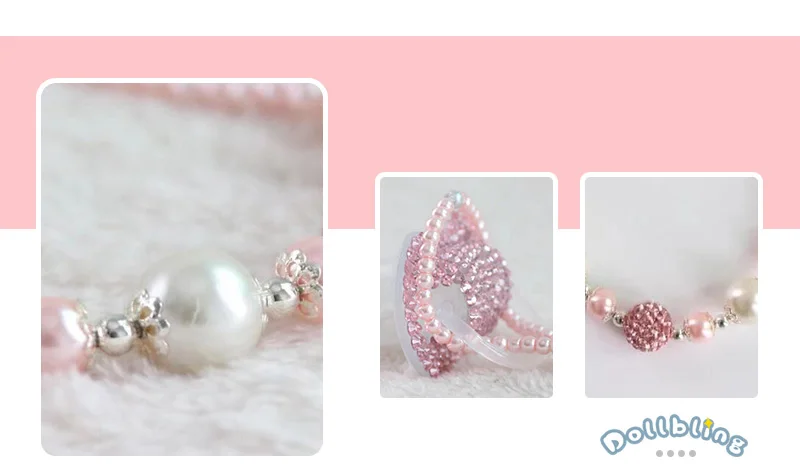 Dollbling DIY жемчуг разработан ребенка соска клип персонализированное имя пустышка Bling Стразы пустышки зажимы новорожденного на память