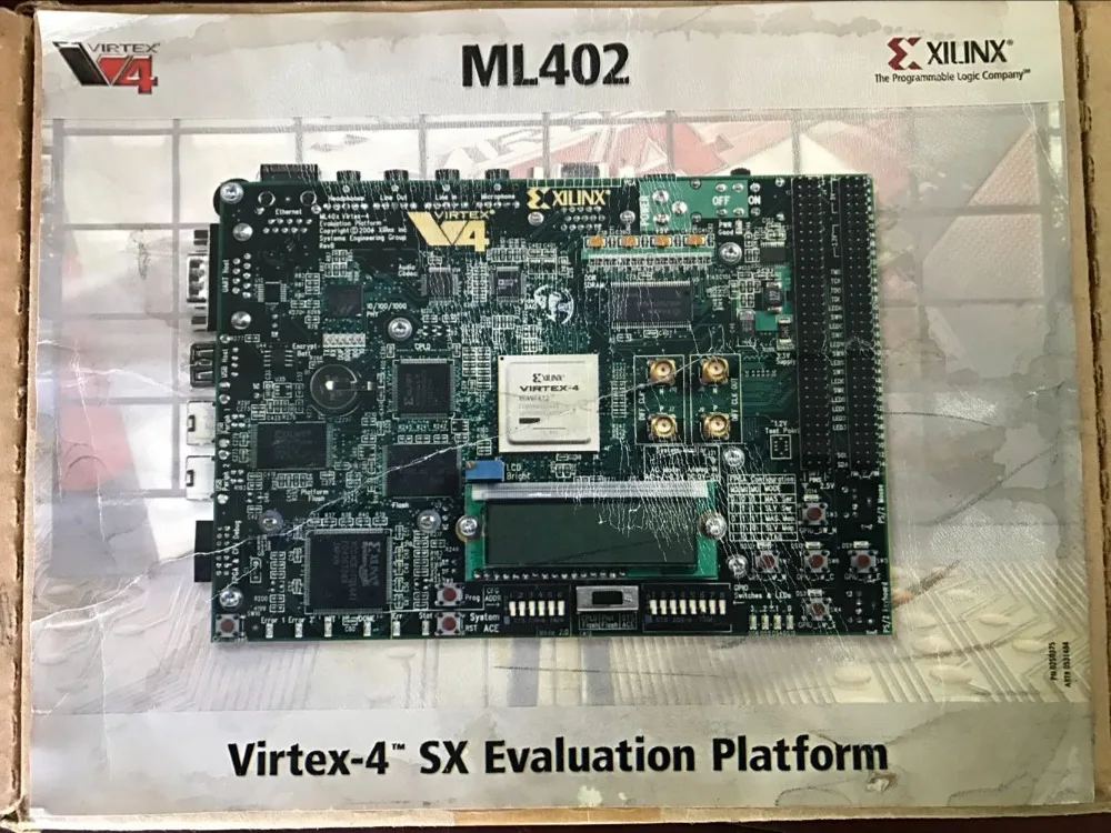 XILINX оригинальная FPGA Новая плата HW V4 ML402 G XC4VSX35|Хранилища для электроники| |
