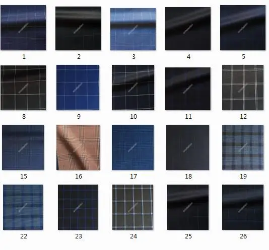 Custom Made Men windowpane check pattern a lot color Suits Retro gentleman Classic Slim Fit blue plaid casual Wedding Suit | Мужская
