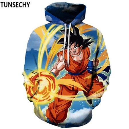 Бренд tunsechy Dragon Ball 3D толстовки с капюшоном для мужчин и женщин толстовка Dragon Ball Z Аниме модные повседневные спортивные костюмы с капюшоном для мальчиков - Цвет: picture color