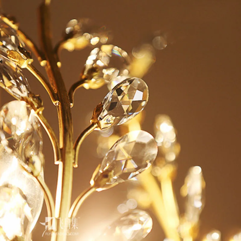 Американский винтажный роскошный светодиодный хрустальный светильник люстра