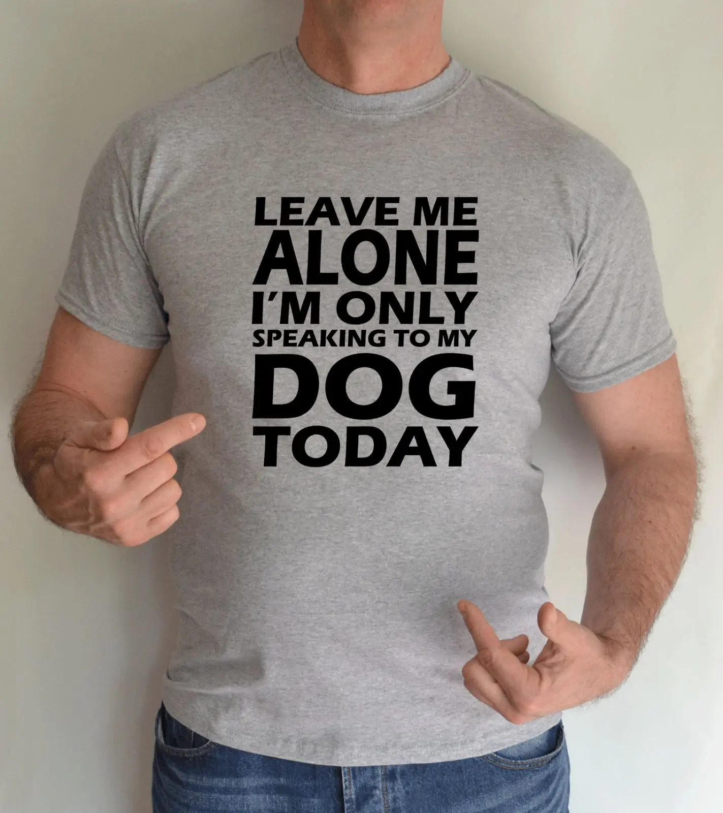 Новинка 2019 Мужская футболка в стиле хип хоп с надписью Leave Me Alone Dogs Pets Fun|Мужские
