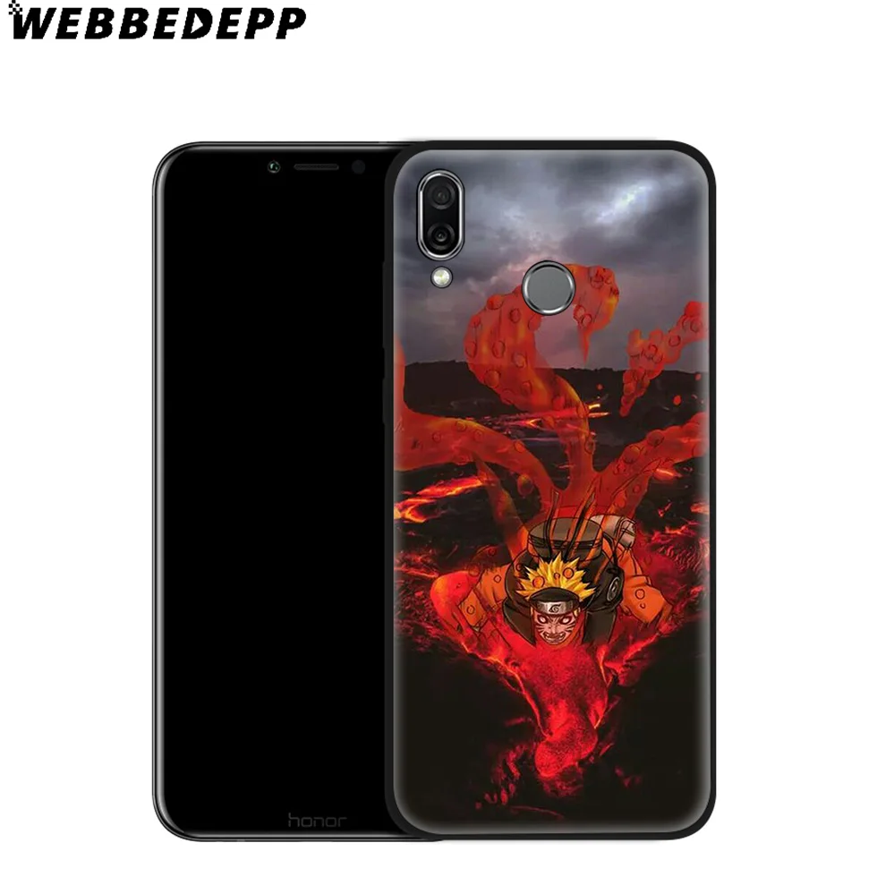 WEBBEDEPP Anime Naruto Logo Soft Case for Huawei Mate Honor 20 6A 7A 7C 7X 8 9 9X 10 View Lite Pro 30 |