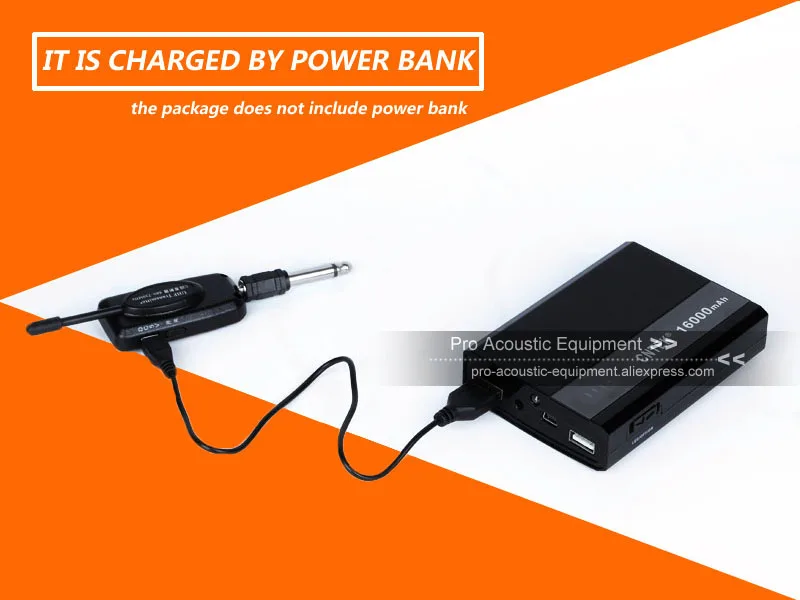 Высокое качество Перезаряжаемые UHF Цифровой аудио Беспроводной Электрогитары