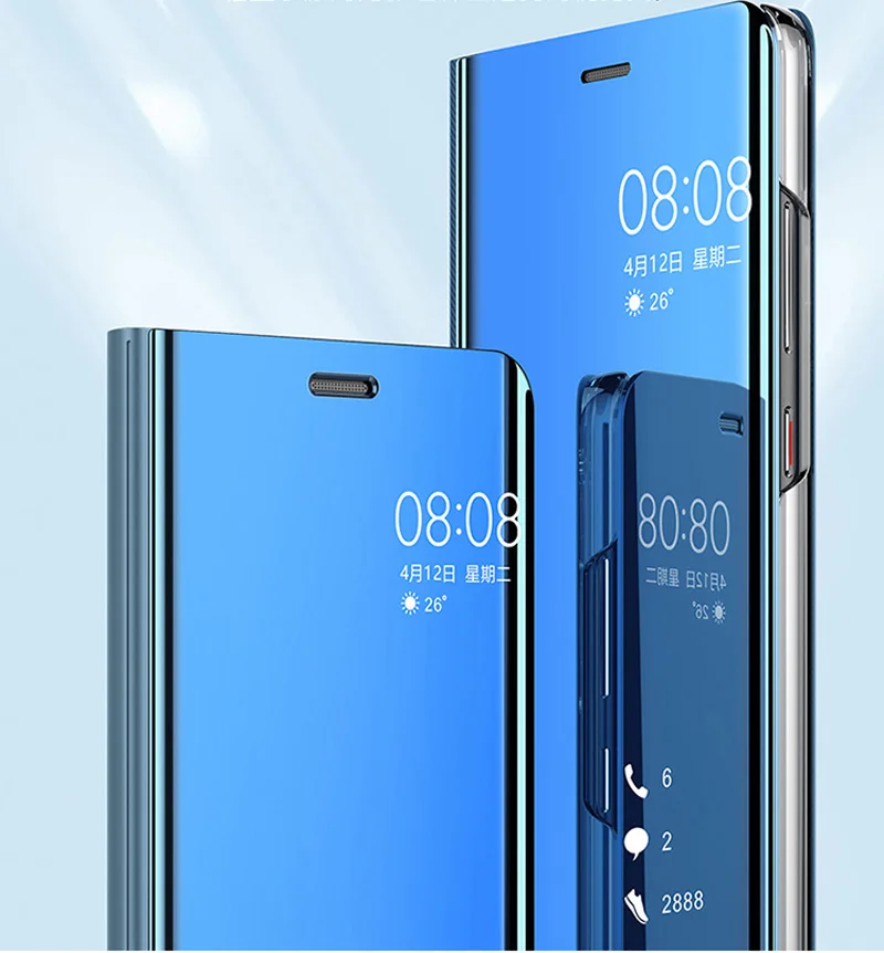 Зеркальный умный чехол для Huawei P20 pro P10 Lite P9 P8 2017 NOVA 3 3I 2 2I Y6 Y5 Y9 2018 Honor V10 9 9I Note10