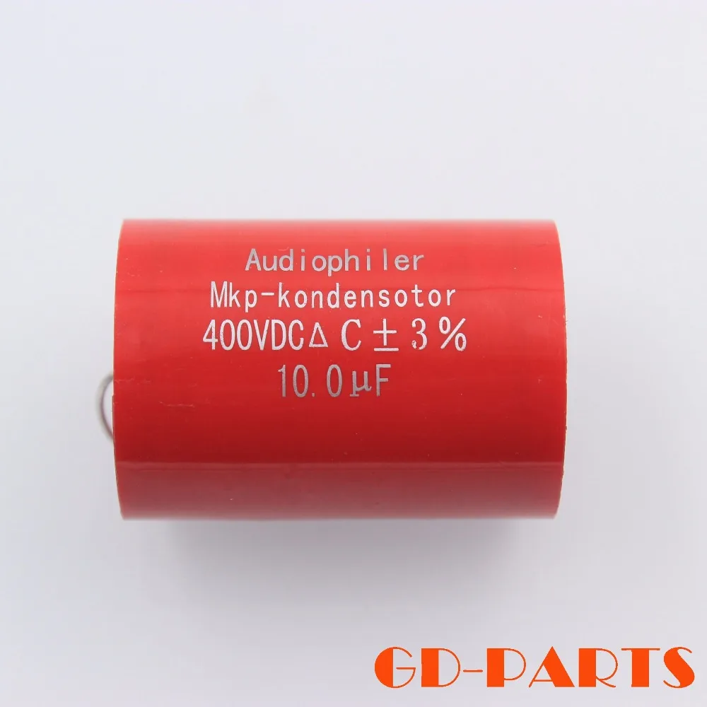 1 xполипропиленовый конденсатор 10 мкФ 400VDC Audiophiler Axial MKP аудио класса HIFI DIY гитарный