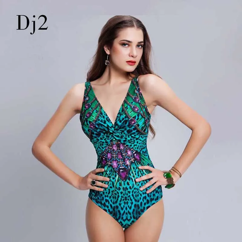 Бренд высокое качество 3D принт купальник для женщин сексуальный глубокий v