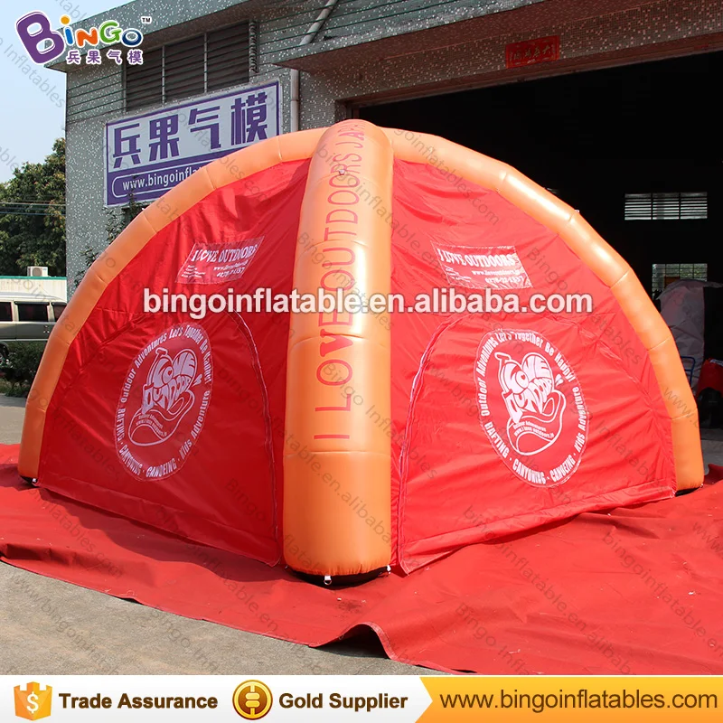Горячая Распродажа надувная палатка с полной печатью 4 столба метра для рекламы