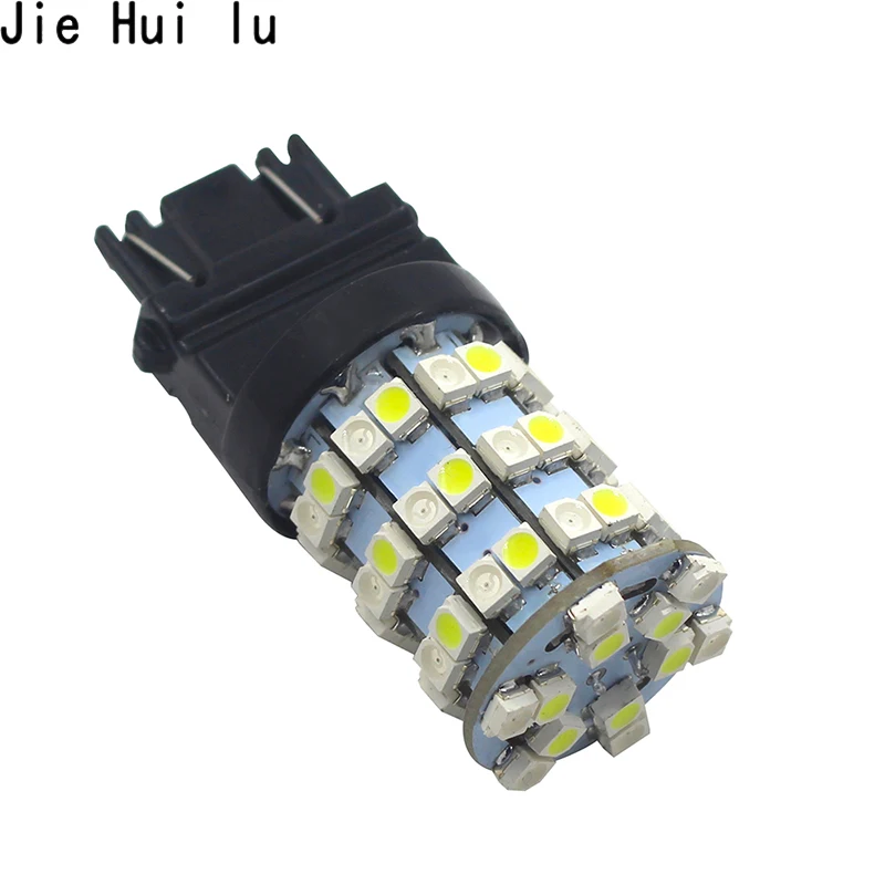 2x двухцветные 3157 7443 1157 3528 высокомощные янтарно белые 60 SMD светодиодные резервные