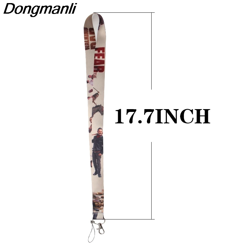 P3632 Dongmanli The Walking Dead tv брелок Lanyards держатель удостоверения личности ID карта Пропуск Тренажерный зал мобильный телефон USB бейдж держатель ключевой ремень
