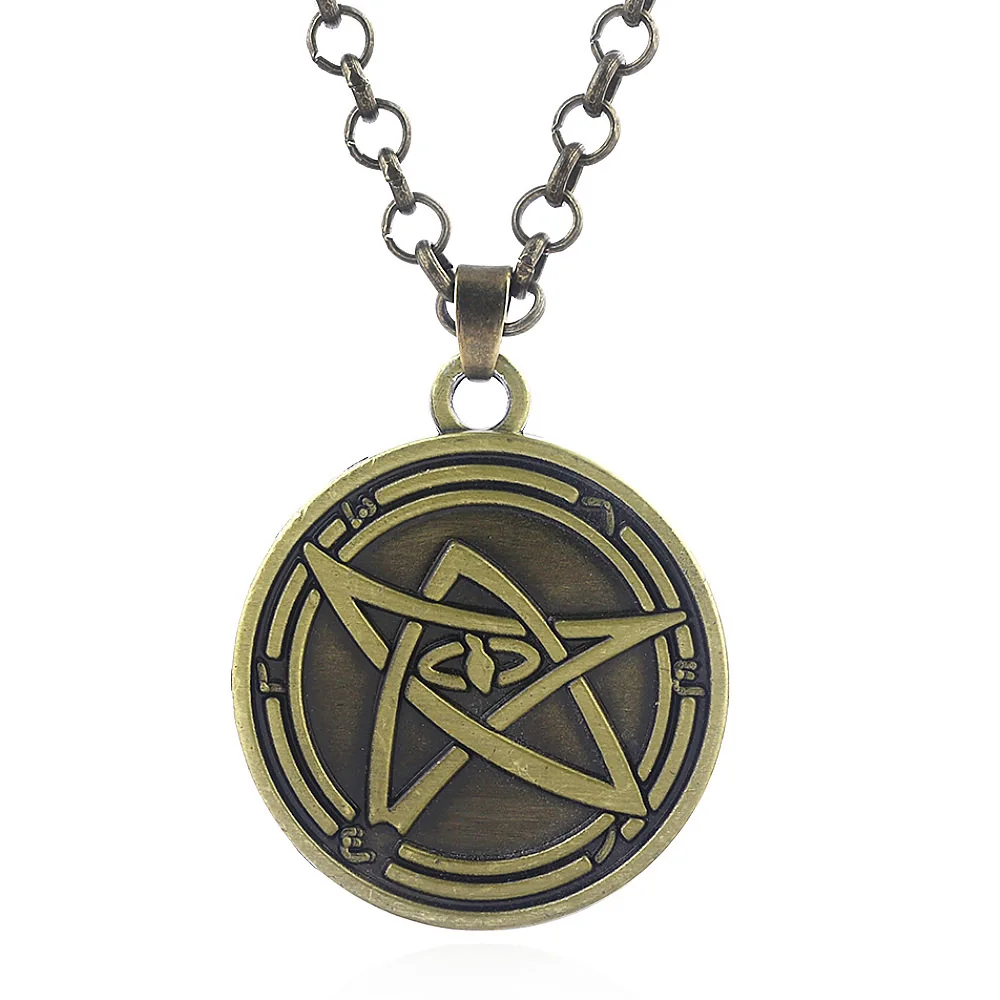 

Rongji jewelry Howard Phillips Lovecraft Cthulhu Mythos necklace Keyrings Through The Gates of Key Logo pendnat fashion