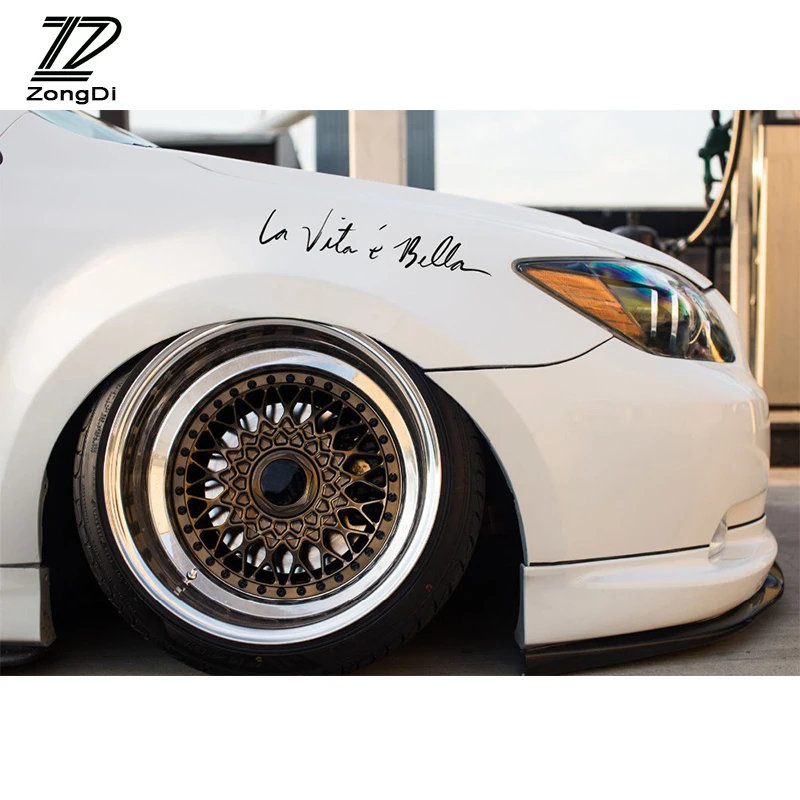 Наклейки для стайлинга автомобиля ZD Audi A4 B7 B5 A6 C6 Q5 Honda Civic 2006 2011 Fit Accord CRV Life is